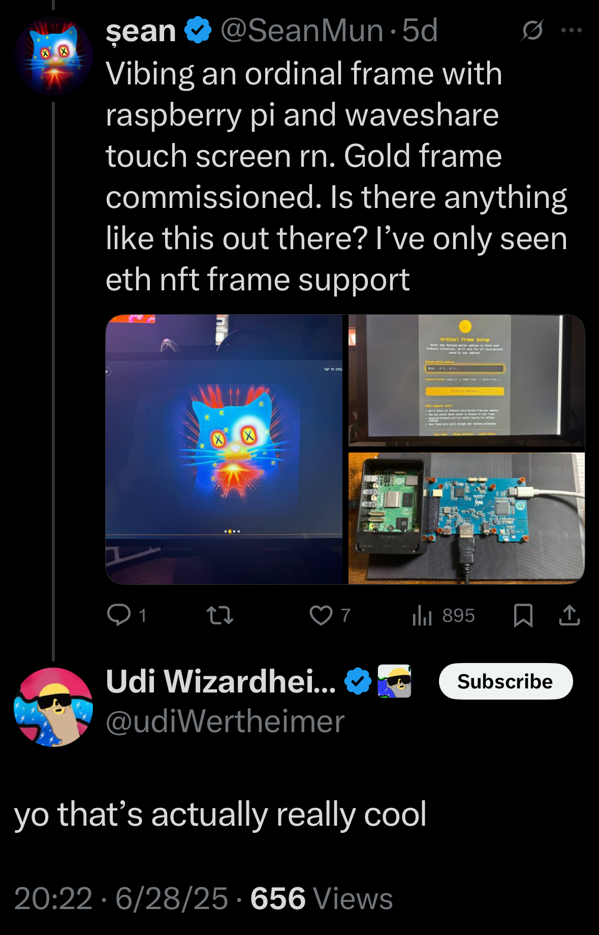 Quantum Cats founder tweet approval